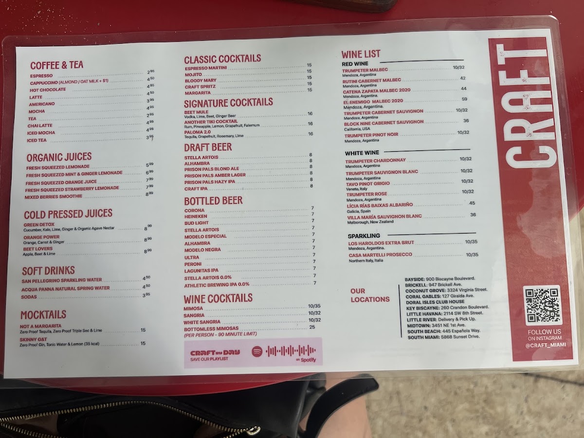 CRAFT Bayside Menu - Image 5