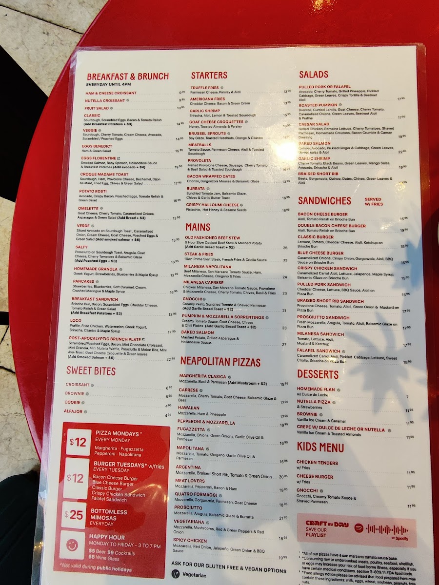 CRAFT Bayside Menu - Image 6